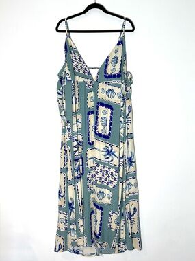 Label Of Love Blue Crustaceans Boho Maxi Dress